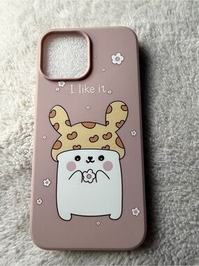 13 pro Max Cute Bunny Cartoon Phone Case - "I like it"